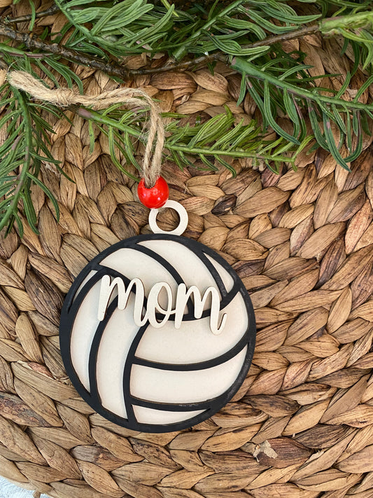 Volleyball Mom Ornament